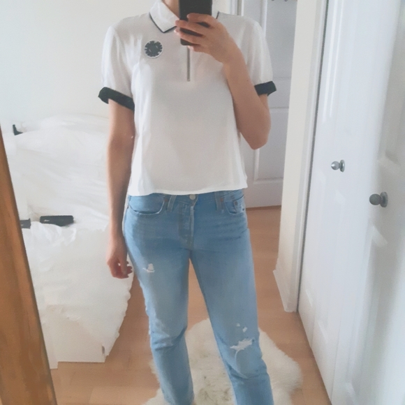 Forever 21 viscose collared short sleeve top S/P - Picture 14 of 14